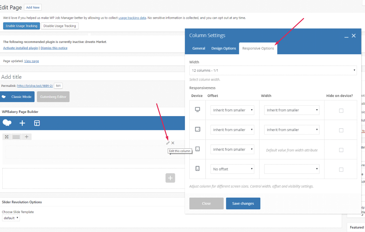 How To Set Up Responsive Options For Columns When Using The Wpbakery Page Builder Plugin Qode Help Center